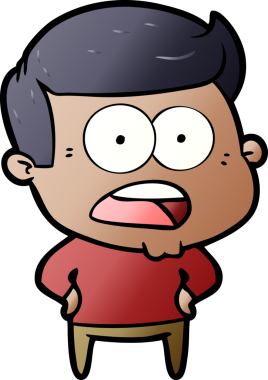 Bir insan tarafından çizilmiş bir karikatür.