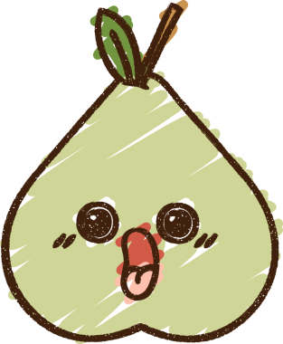 Bir insan tarafından çizilen Armut Tebeşiri