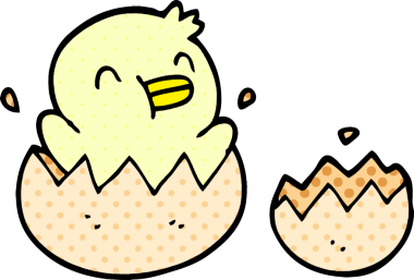 Bir insan tarafından çizilmiş sevimli karikatür hatunu.