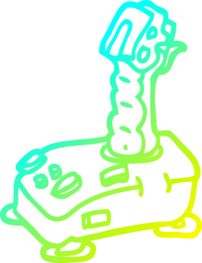 Bir insan tarafından çizilmiş soğuk gradyan çizgi çizimi.