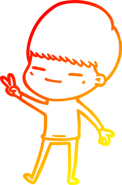 Bir insan tarafından çizilmiş kendini beğenmiş bir çizgi film karakteri çizimi.