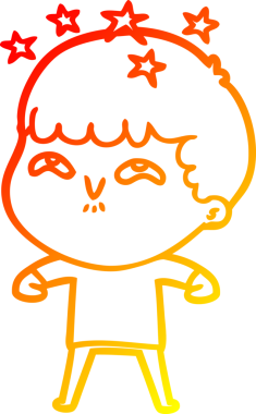 İnsan tarafından çizilmiş bir çizgi film karakteri.