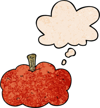 bir insan tarafından çizilmiş grunge desenli balkabağı.