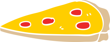 Bir insan tarafından çizilmiş karalama pizzası.