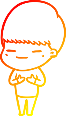 Bir insan tarafından çizilmiş kendini beğenmiş bir çizgi film karakteri çizimi.