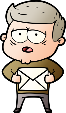 Bir insan tarafından çizilmiş yorgun bir adam.