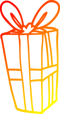 Bir insan tarafından çizilmiş bir çizgi filmin sıcak gradyan çizimi