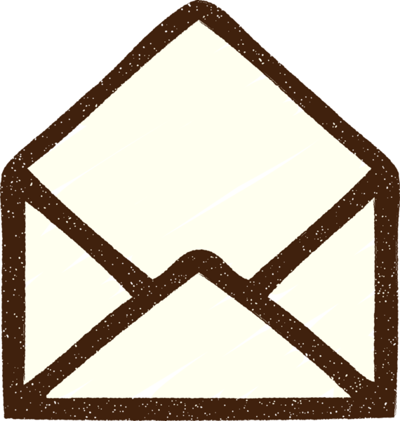 Bir insan tarafından çizilen Boş Zarf Tebeşiri