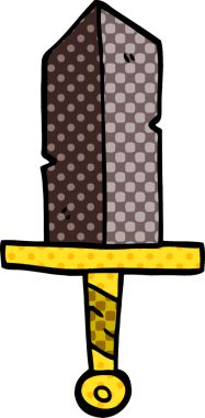 Bir insan tarafından çizilmiş karalama hançeri.