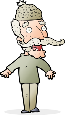 Bir insan tarafından çizilmiş şapkalı bir çizgi film adamı.