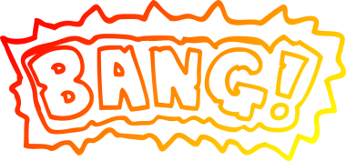 Bir insan tarafından çizilmiş bir çizgi filmin sıcak gradyan çizimi