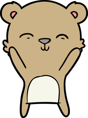 Bir insan tarafından çizilmiş bir çizgi film karakteri.