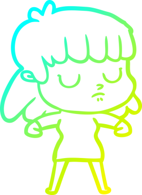 Bir insan tarafından çizilmiş ilgisiz bir karikatür çizimi.