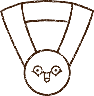 Bir insan tarafından çizilen Altın Madalya Kömür