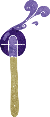 bir insan tarafından çizilmiş çizgi film lolipopu