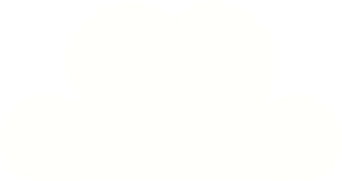 Bir insan tarafından çizilmiş beyaz bulutun düz renkli retro karikatürü