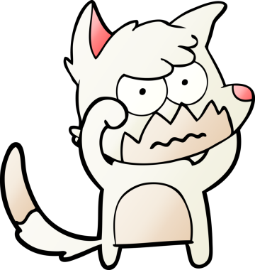 Bir insan tarafından çizilmiş bir tilki.