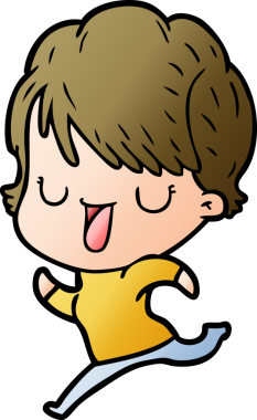 Bir insan tarafından çizilmiş bir karikatür kadın konuşuyor.