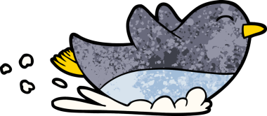 Bir insan tarafından çizilmiş penguen çizimi.