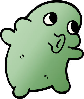 Bir insan tarafından çizilmiş garip uzaylı karalaması.