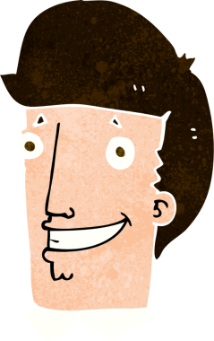 Bir insan tarafından çizilmiş el çizimi karikatür