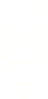 Bir insan tarafından çizilen Noel Adam Tebeşiri