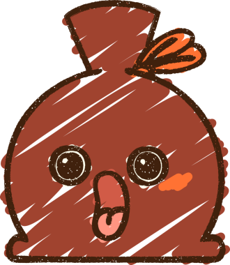 Bir insan tarafından çizilmiş Noel Çuvalı Tebeşiri