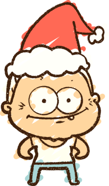 Bir insan tarafından çizilen Noel Adam Tebeşiri