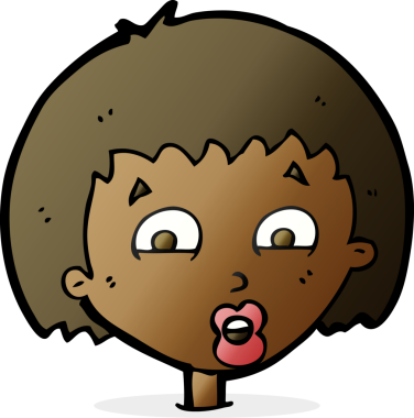 bir insan tarafından çizilmiş şok edici bir çizgi film.