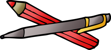 Bir insan tarafından çizilmiş karalama kalemi.