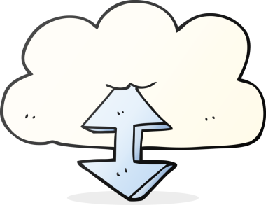 Bir insan tarafından çizilmiş serbest çizim dijital bulut