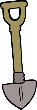 bir insan tarafından çizilmiş karalama küreği