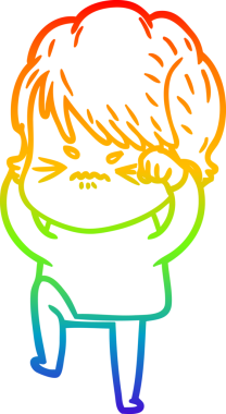 Bir insan tarafından çizilmiş karikatür çizimi.