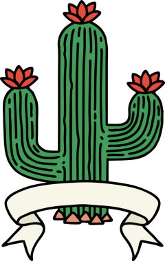 Bir insan tarafından çizilmiş kaktüs dövmeli.