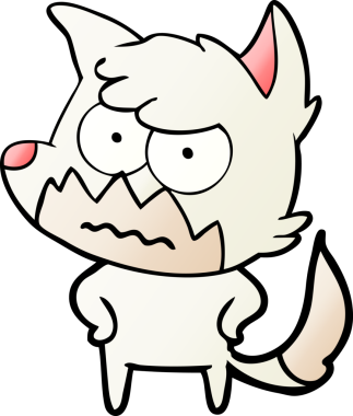 Bir insan tarafından çizilmiş bir tilki.