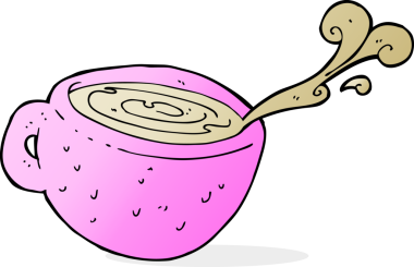 bir insan tarafından çizilmiş bir kahve fincanı.