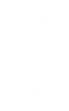 Bir insan tarafından çizilen Şaşkın Robot Tebeşiri
