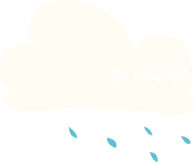 Bir insan tarafından çizilmiş karikatür karalaması etkileyici hava bulutu