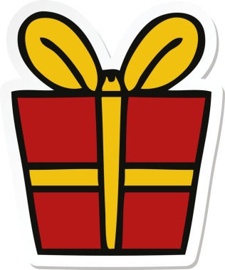 Bir insan tarafından çizilmiş garip bir el çizimi çıkartması.