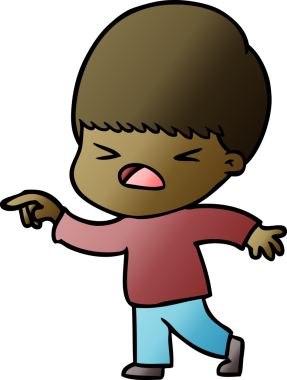 Çizgi film bir insan tarafından çizilmiş stresli adam