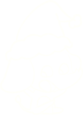 Bir insan tarafından çizilmiş Noel Fili Tebeşiri