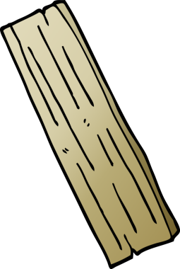 Bir insan tarafından çizilmiş ahşap karalama tahtası.