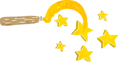 Bir insan tarafından çizilmiş sihirli büyücü orağı.