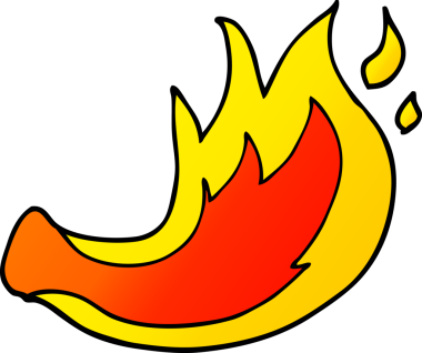 bir insan tarafından çizilmiş karalama alevi