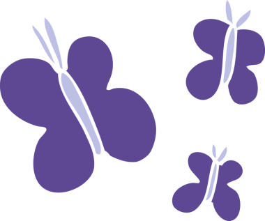 bir insan tarafından çizilmiş karalama kelebekleri