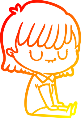 Bir insan tarafından çizilmiş bir karikatür kadın çizimi