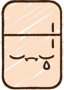 Bir insan tarafından çizilen Ağlayan Buzdolabı Tebeşiri