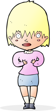 Çizgi filmdeki kadın 