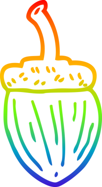 gökkuşağı gradyanı bir insan tarafından çizilmiş bir palamut çizimi