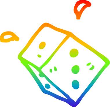 Bir insan tarafından çizilmiş yuvarlanan bir çizgi filmin çizimi